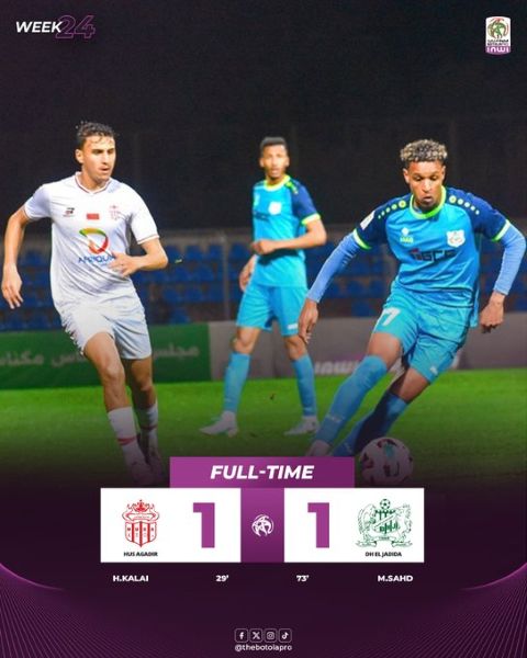 Botola J24: Le Hassania potentiel barragiste ! Botola J24: Le Hassania potentiel barragiste !