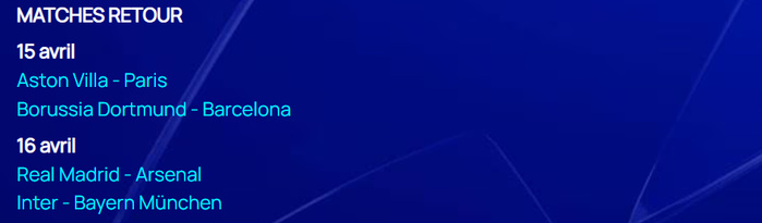 LDC: Real-PSG et Barça-Bayern, duels possibles en demi-finales ! LDC: Real-PSG et Barça-Bayern, duels possibles en demi-finales !