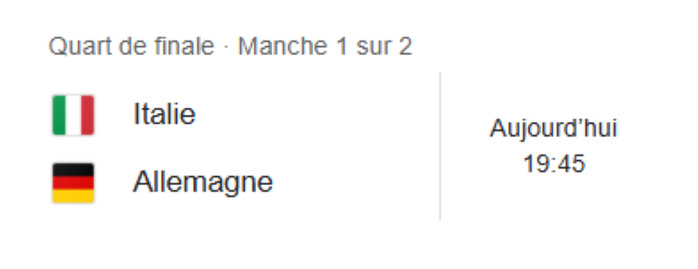 ¼ de finale de LDN de l’UEFA: Pays-Bas vs Espagne et Italie vs Allemagne, les grandes affiches de la soirée. ¼ de finale de LDN de l’UEFA: Pays-Bas vs Espagne et Italie vs Allemagne, les grandes affiches de la soirée.
