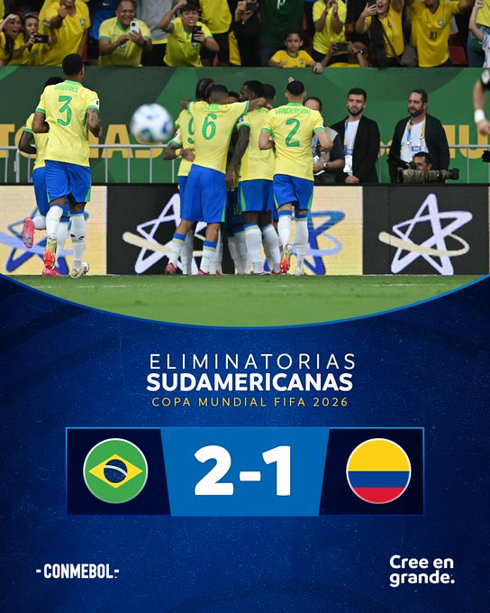 Q. CDM 26. Am. Sud:  Le Brésil vainqueur au bout du temps additionnel Q. CDM 26. Am. Sud:  Le Brésil vainqueur au bout du temps additionnel