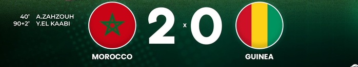 Prépa. CHAN 25: Le Maroc prend le dessus sur la Guinée Prépa. CHAN 25: Le Maroc prend le dessus sur la Guinée