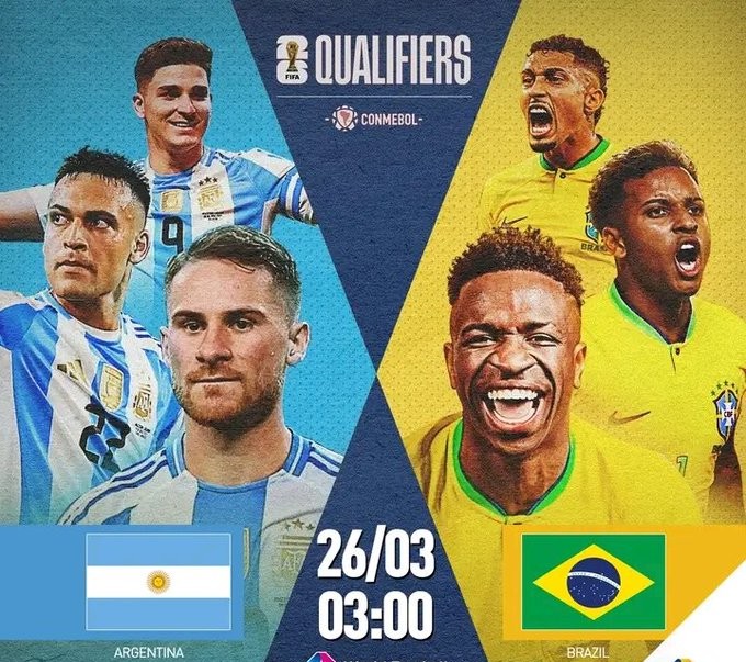 Q. CDM 26 (AMSUD) / Cette nuit, Argentine-Brésil : Horaire ? Chaînes ? Q. CDM 26 (AMSUD) / Cette nuit, Argentine-Brésil : Horaire ? Chaînes ?