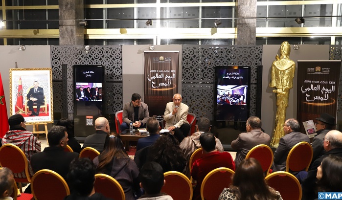 Rabat : Cérémonie en célébration de la Journée mondiale du théâtre Rabat : Cérémonie en célébration de la Journée mondiale du théâtre