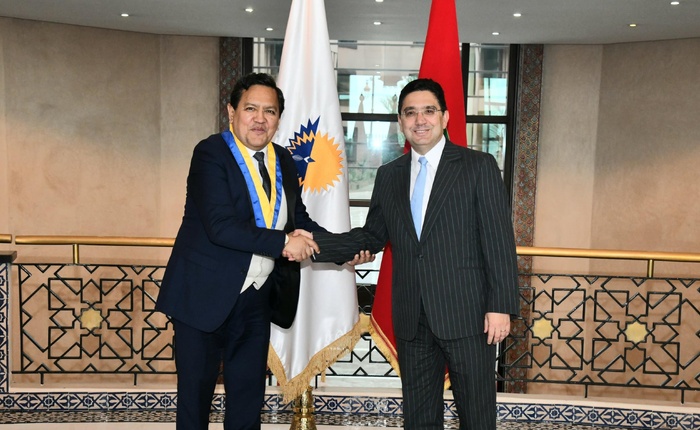 Le président du Parlement andin exprime son appui à l’intégrité territoriale du Maroc Le président du Parlement andin exprime son appui à l’intégrité territoriale du Maroc