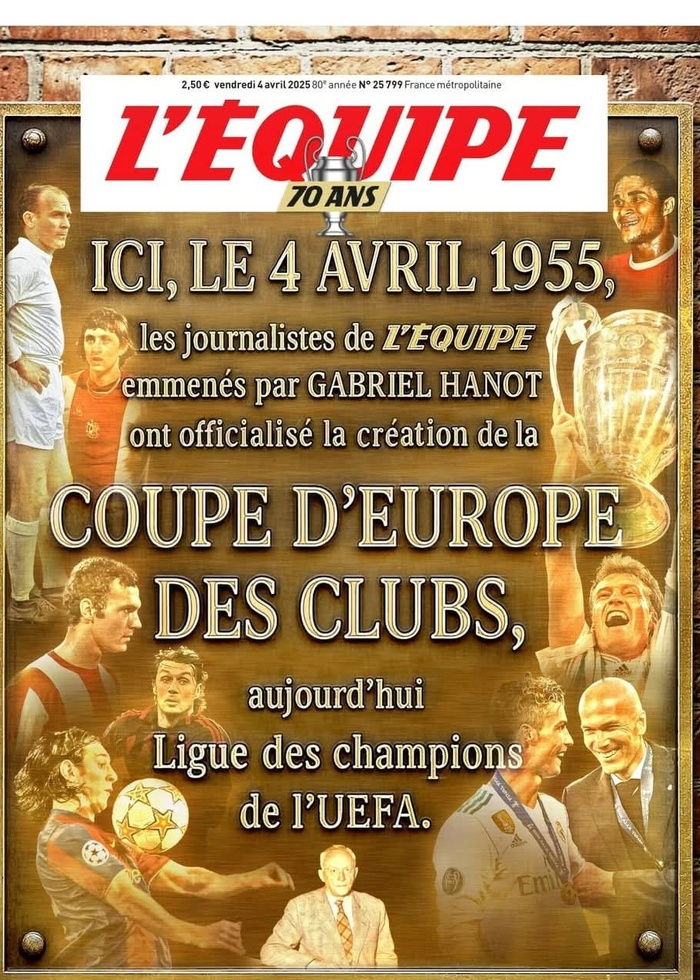 EUFA: Aujourd'hui, date anniversaire de la création de la Ligue des Champions EUFA: Aujourd'hui, date anniversaire de la création de la Ligue des Champions