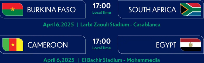 CAN U17 : L’Afrique du Sud et le Cameroun à la quête du deuxième billet cet après midi CAN U17 : L’Afrique du Sud et le Cameroun à la quête du deuxième billet cet après midi