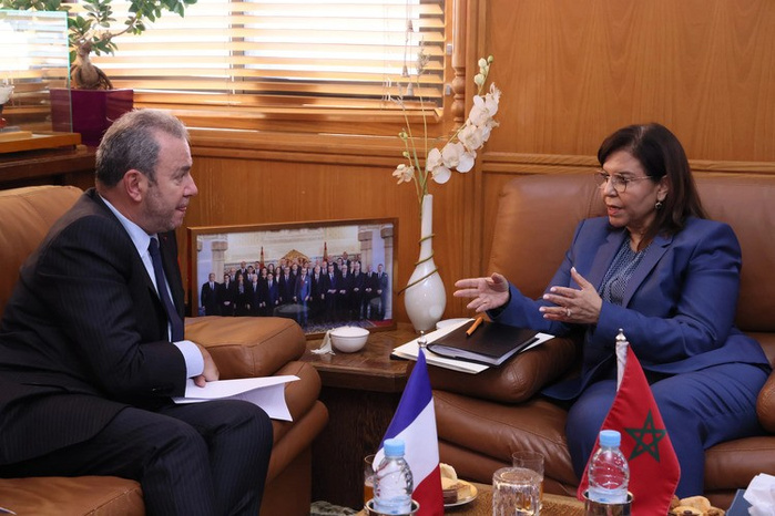 Échanges préparatoires à l'UNOC-3 : Driouich s'entretient avec l'ambassadeur de France au Maroc Échanges préparatoires à l'UNOC-3 : Driouich s'entretient avec l'ambassadeur de France au Maroc
