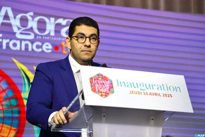 Mehdi Bensaid inaugure le Pavillon du Maroc, invité d’honneur du Festival du Livre de Paris 2025