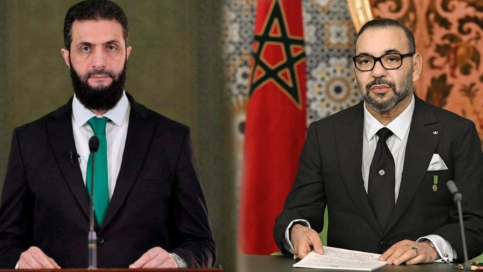 SM le Roi félicite Ahmed Al-Charaa à l'occasion de l'anniversaire de la Fête de l'évacuation SM le Roi félicite Ahmed Al-Charaa à l'occasion de l'anniversaire de la Fête de l'évacuation