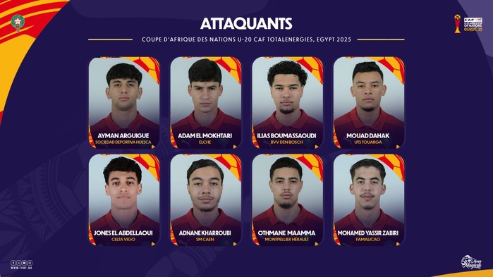 CAN U20 Egypte 25 : La liste finale des Lionceaux convoqués dévoilée CAN U20 Egypte 25 : La liste finale des Lionceaux convoqués dévoilée
