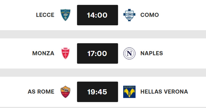 Série A. J33 :  Naples doit l'emporter cet après- midi !