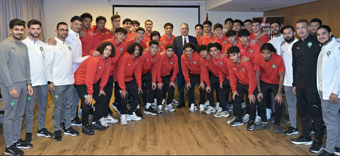 Finale CAN U17 / FRMF : Le Président chez les Lionceaux ! Finale CAN U17 / FRMF : Le Président chez les Lionceaux !