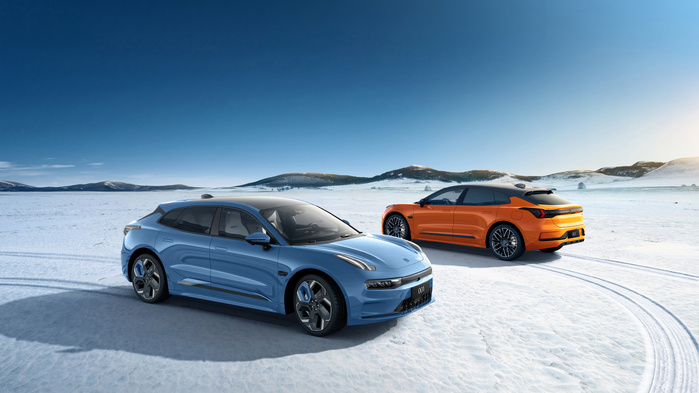 La Zeekr 001. La Zeekr 001.