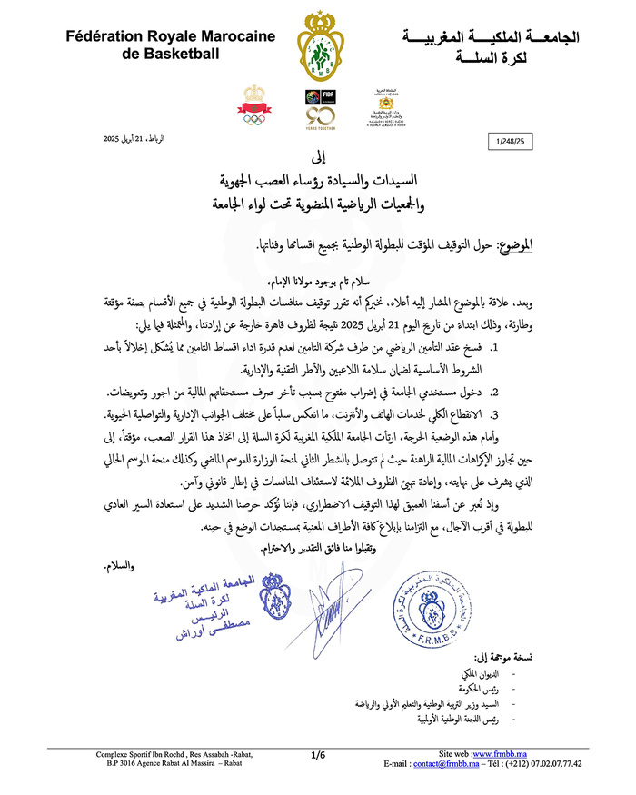 Billet / Basket-ball national : Le cri d’alarme d’une discipline à l’agonie Billet / Basket-ball national : Le cri d’alarme d’une discipline à l’agonie