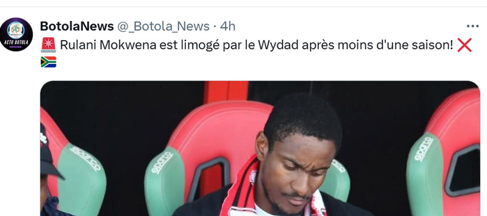 Wydad : Mokwena, est-il vraiment viré ? Wydad : Mokwena, est-il vraiment viré ?