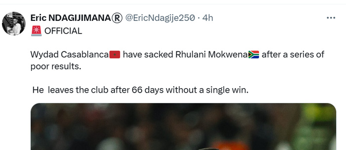 Wydad : Mokwena, est-il vraiment viré ? Wydad : Mokwena, est-il vraiment viré ?