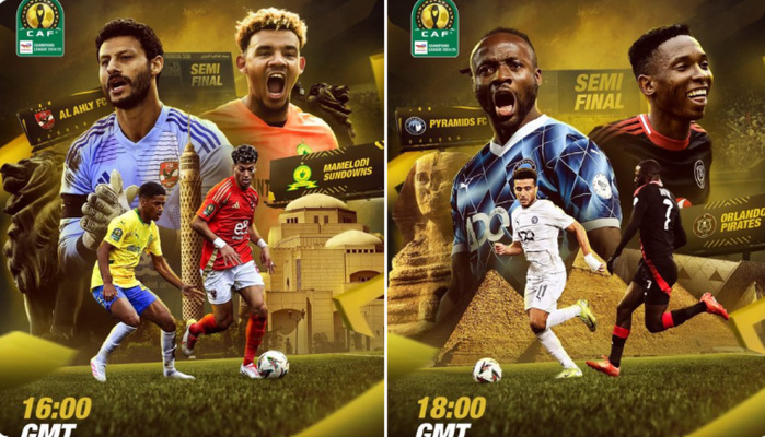 LDC.CAF : Aujourd'hui, les demi-finales égypto-sud-africains ‘’retour’’ LDC.CAF : Aujourd'hui, les demi-finales égypto-sud-africains ‘’retour’’