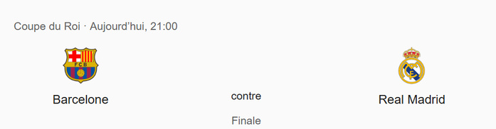 Espagne / Finale Coupe du Roi : Elle a bel et bien lieu ce soir ! Espagne / Finale Coupe du Roi : Elle a bel et bien lieu ce soir !