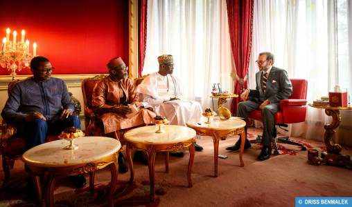 SM le Roi reçoit les ministres des Affaires étrangères des trois pays de l'Alliance des États du Sahel SM le Roi reçoit les ministres des Affaires étrangères des trois pays de l'Alliance des États du Sahel