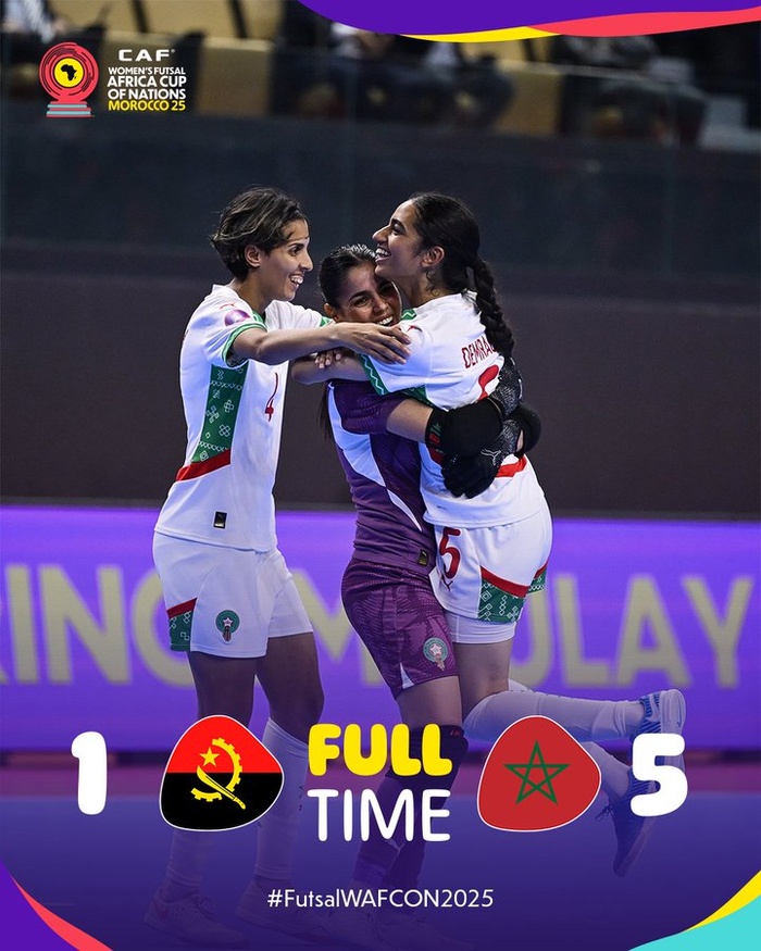 CAN(f) Futsal 25: Le Maroc en finale de sa CAN et en CDM Philippines 2025 CAN(f) Futsal 25: Le Maroc en finale de sa CAN et en CDM Philippines 2025