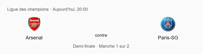 ½ LDC : Arsenal-PSG ce soir ½ LDC : Arsenal-PSG ce soir
