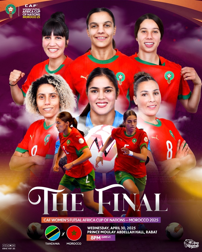 CAN(f) futsal Maroc 25 / Ce mercredi : Soirée de la Finale ! CAN(f) futsal Maroc 25 / Ce mercredi : Soirée de la Finale !
