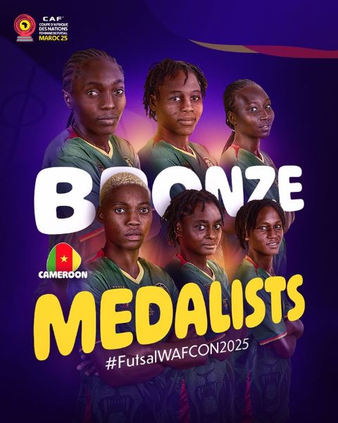 CAN (f) futsal Maroc 25 :  Le Cameroun termine en Bronze !