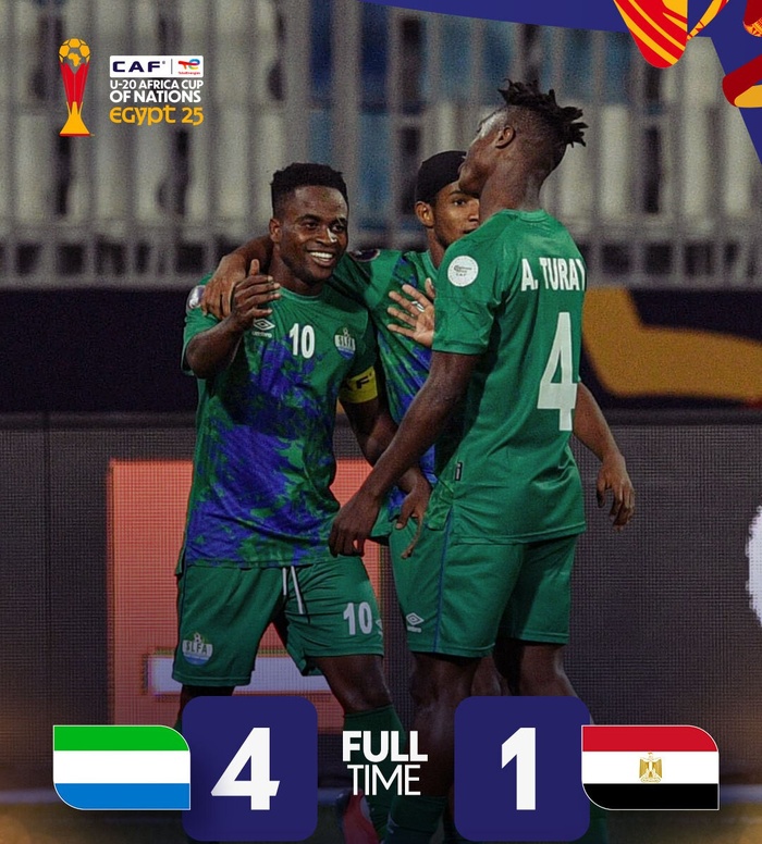 CAN U20 Egypte 25 : Les Pharaons humiliés par la sierra Leone ! CAN U20 Egypte 25 : Les Pharaons humiliés par la sierra Leone !