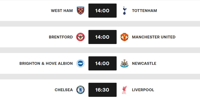PL : Arsenal chute à domicile avant Chelsea-Liverpool de cet après midi