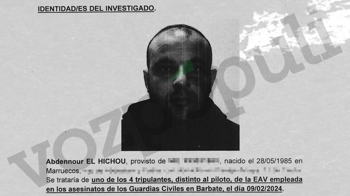 Espagne : Arrestation d'Abdennour El Hichou, dernier suspect dans l’incident de Barbate Espagne : Arrestation d'Abdennour El Hichou, dernier suspect dans l’incident de Barbate