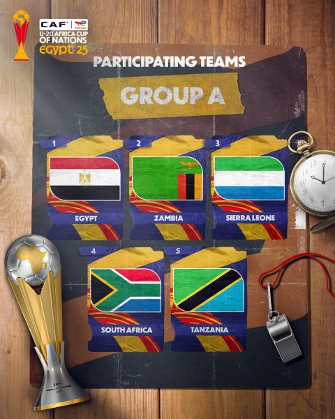 CAN U20 Egypte 25/ Groupe A : le programme d'aujourd'hui CAN U20 Egypte 25/ Groupe A : le programme d'aujourd'hui