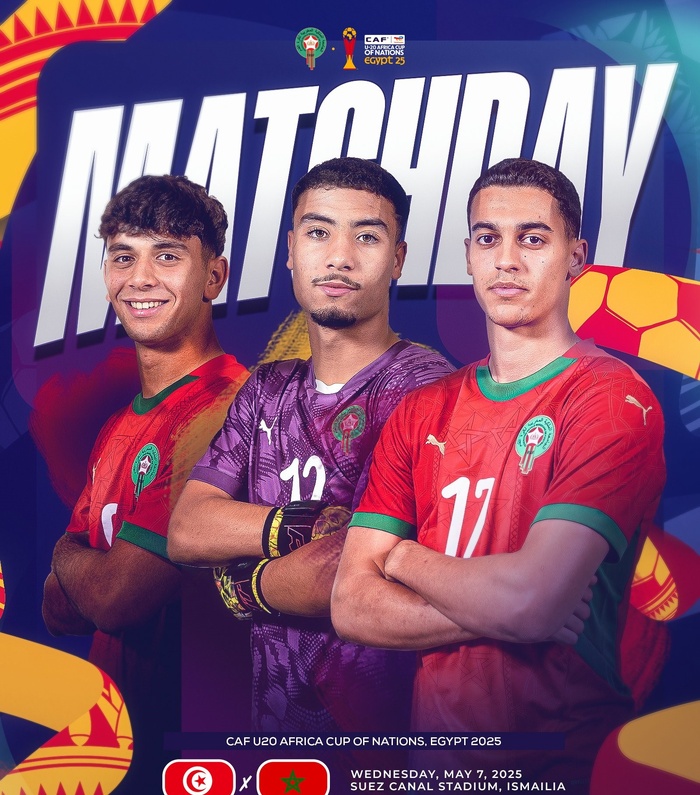 CAN U20 Egypte 25 / Aujourd’hui, Tunisie-Maroc, la ‘’finale’’ de la phase de poules : Horaire ? Chaînes ? CAN U20 Egypte 25 / Aujourd’hui, Tunisie-Maroc, la ‘’finale’’ de la phase de poules : Horaire ? Chaînes ?