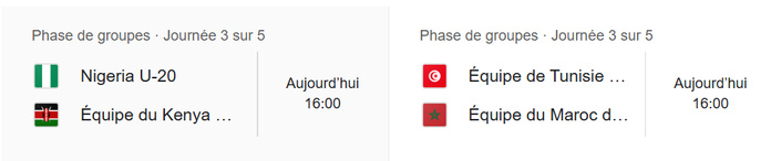 CAN U20 Egypte 25 / Aujourd’hui, Tunisie-Maroc, la ‘’finale’’ de la phase de poules : Horaire ? Chaînes ?