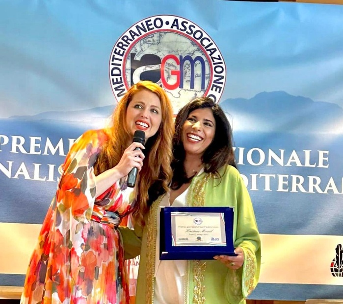 Rome: La journaliste maroco-italienne Karima Moual remporte le Prix international euro-méditerranéen 2025 Rome: La journaliste maroco-italienne Karima Moual remporte le Prix international euro-méditerranéen 2025