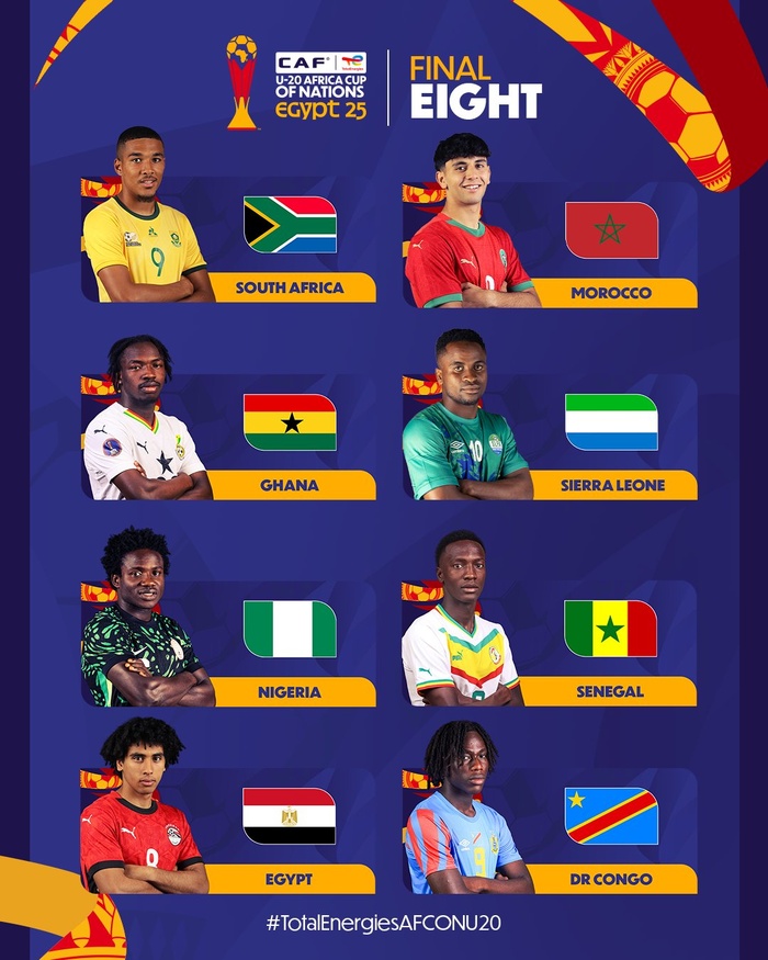 CAN U20. Quarts de finale / Officiellement, "Maroc-Sierra Léone" : Date ? Horaire ? CAN U20. Quarts de finale / Officiellement, "Maroc-Sierra Léone" : Date ? Horaire ?