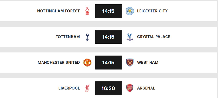 PL / J35 :  Liverpool-Arsenal au milieu de cet après-midi