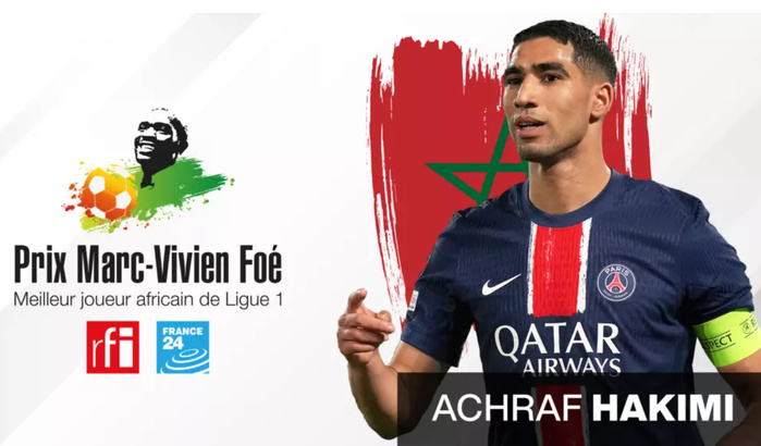 Prix Marc-Vivien Foé 2025 : Hakimi "Meuilleur Africain du foot français' en 2024-2025! Prix Marc-Vivien Foé 2025 : Hakimi "Meuilleur Africain du foot français' en 2024-2025!