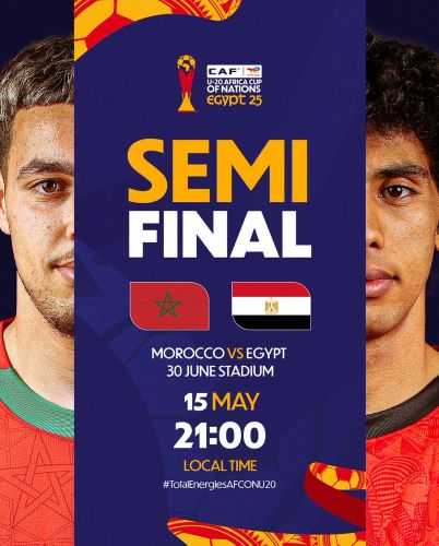 CAN U20 / Jour de la demi-finale ‘’Egypte - Maroc’’ : Horaire ? Chaînes ? CAN U20 / Jour de la demi-finale ‘’Egypte - Maroc’’ : Horaire ? Chaînes ?