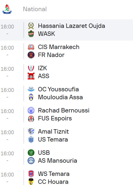 National “Amateurs”/J29 : Wydad Temara et Amal Tiznit …à la porte du Botola DII ! National “Amateurs”/J29 : Wydad Temara et Amal Tiznit …à la porte du Botola DII !