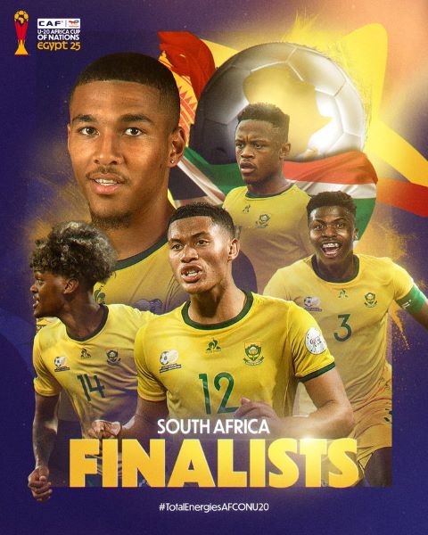 CAN U20 Egypte 25 : L’Afrique du Sud premier finaliste déclaré CAN U20 Egypte 25 : L’Afrique du Sud premier finaliste déclaré