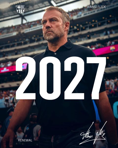 Barça / Officiel : Hansi Flick prolonge ! Barça / Officiel : Hansi Flick prolonge !