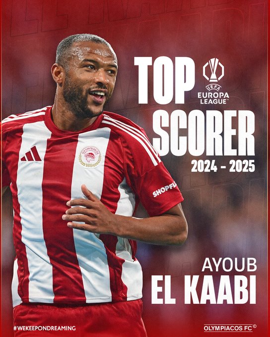 Footballeurs Marocains du Monde : El Kaâbi co-meilleur buteur de l’Europa League 2025 Footballeurs Marocains du Monde : El Kaâbi co-meilleur buteur de l’Europa League 2025