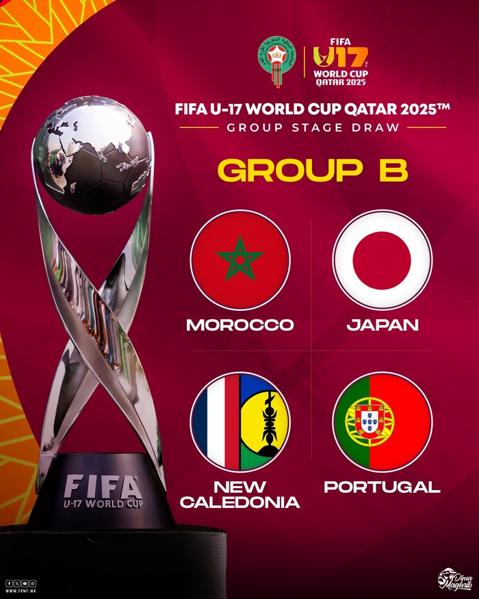 CDM U17 2025 : Le Maroc, dans le groupe B