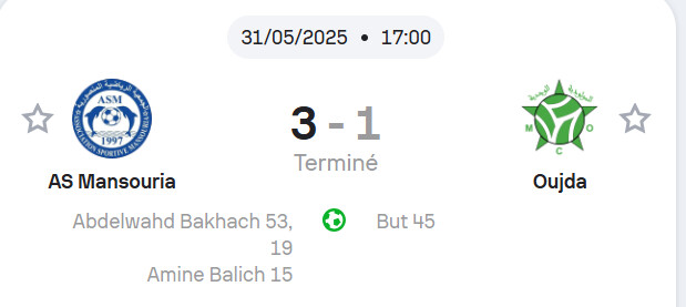 Barrages National vs Botola DII : L'AS Mansouria en vert, le MCO en rouge ! Barrages National vs Botola DII : L'AS Mansouria en vert, le MCO en rouge !