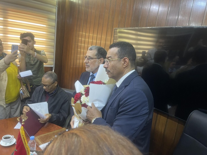 El Othmani pris pour cible par une poignée d'étudiants basistes lors d'une conférence à Tétouan El Othmani pris pour cible par une poignée d'étudiants basistes lors d'une conférence à Tétouan