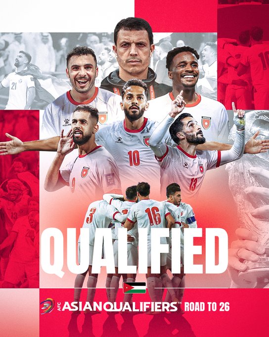 Q. CDM 26/ Asie : La Jordanie de Sellami qualifiée ! Q. CDM 26/ Asie : La Jordanie de Sellami qualifiée !
