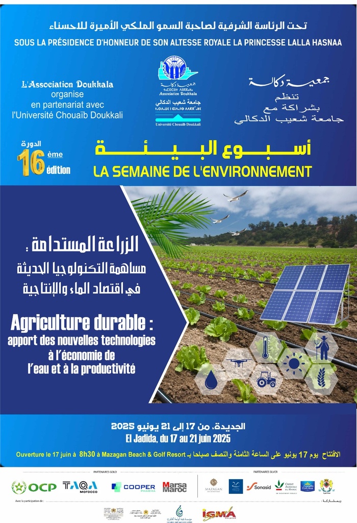 Prévu du 17 au 21 Juin 2025 à El Jadida : « La Semaine de l’Environnement fait converger engagement citoyen et action climatique » Prévu du 17 au 21 Juin 2025 à El Jadida : « La Semaine de l’Environnement fait converger engagement citoyen et action climatique »