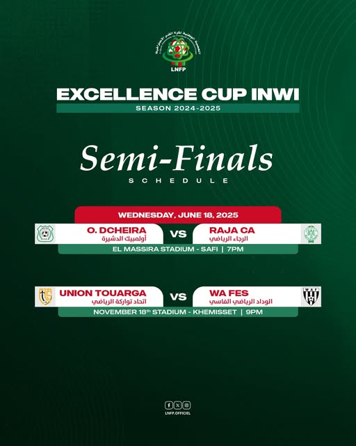 Coupe d’Excellence : Programme des demi-finales 24-25 Coupe d’Excellence : Programme des demi-finales 24-25