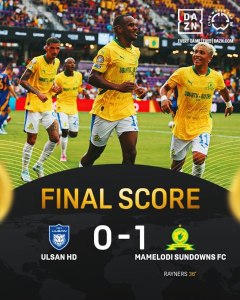 CDM (Clubs25) : Sundowns lancent idéalement leur Mondial CDM (Clubs25) : Sundowns lancent idéalement leur Mondial