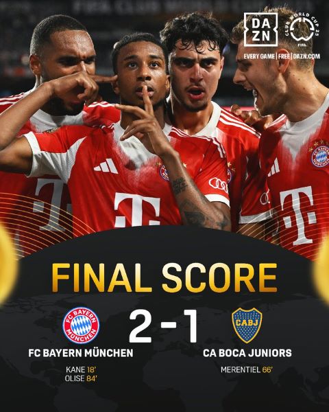 CDM Clubs 25 / Groupe C : Le Bayern valide son billet pour les huitièmes CDM Clubs 25 / Groupe C : Le Bayern valide son billet pour les huitièmes
